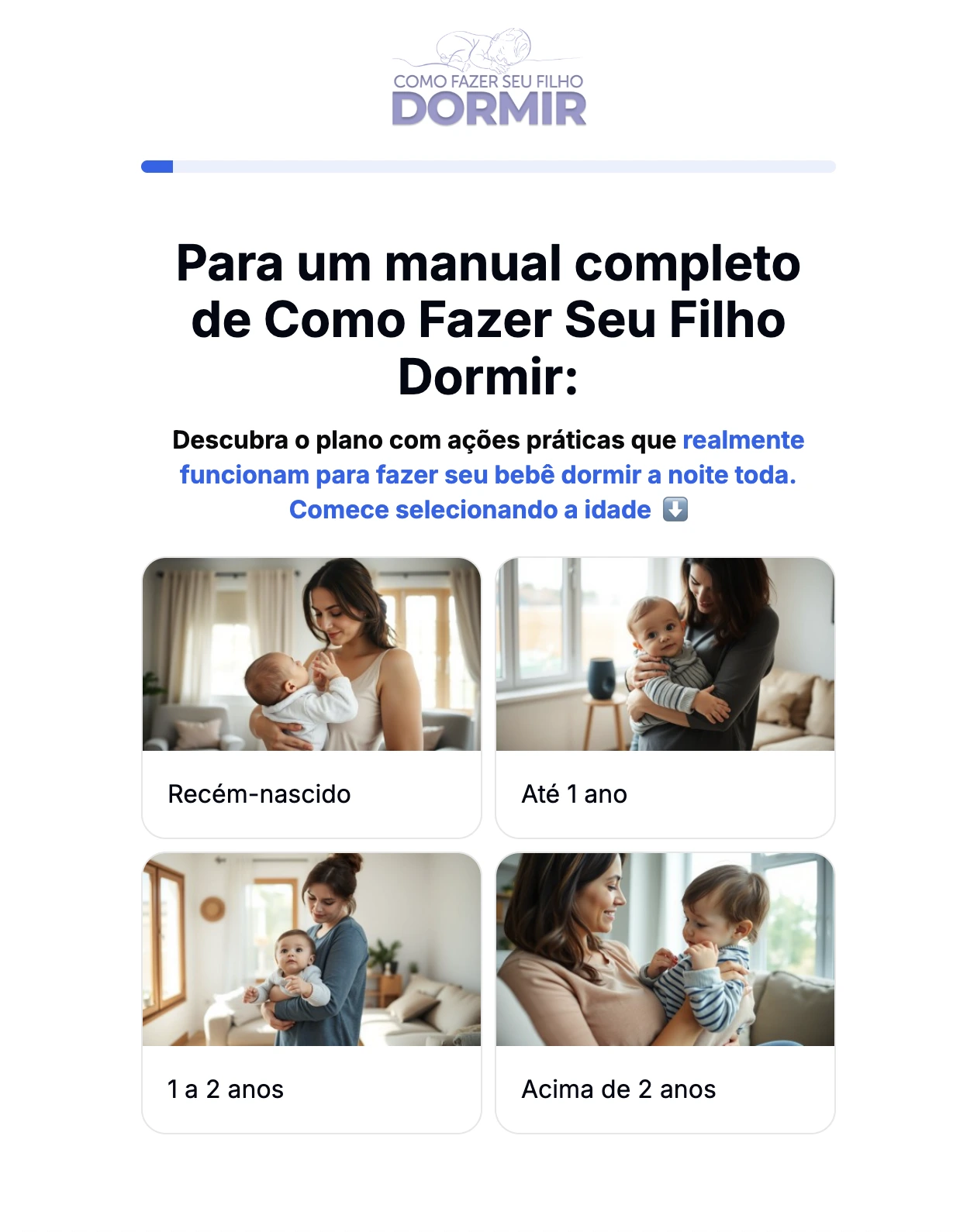 Manual para fazer o filho dormir